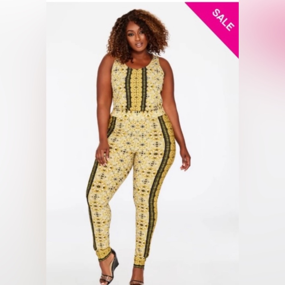 (SET)Tank and skinny pants set